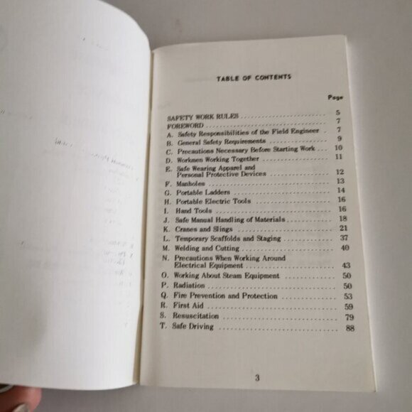 1980 Westinghouse Field Service Safety Manual Hamilton Engineer Field Installs - Picture 6 of 10